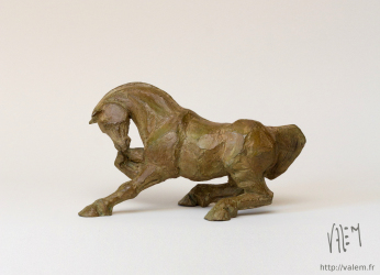 R&eacute;tif - Bronze - 20 x 16 x 11 cm