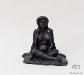L'&eacute;toffe - Terre cuite - 19 x 20 x 19 cm