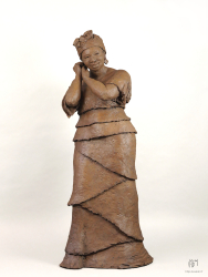 Boucle d'oreille - Terre cuite - 110 x 40 x 45 cm
