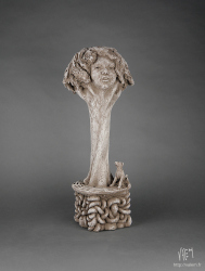 Gosse des rues - Terre cuite - 50 x 20 x 18 cm